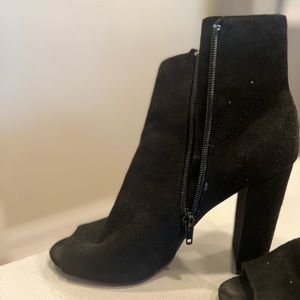 Black Peep-toe Boot | Fashionnova | Fall/Winter High Ankle